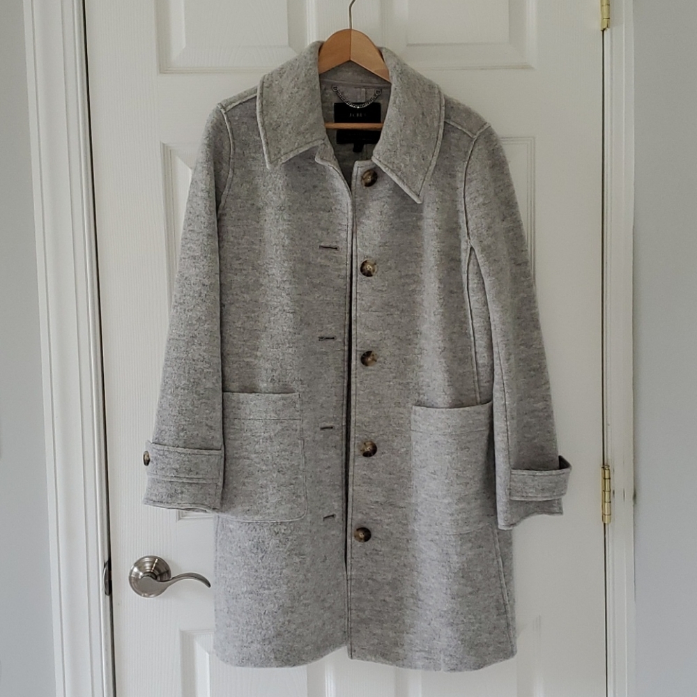 J.CREW Lady Coat In Italian Boiled Wool